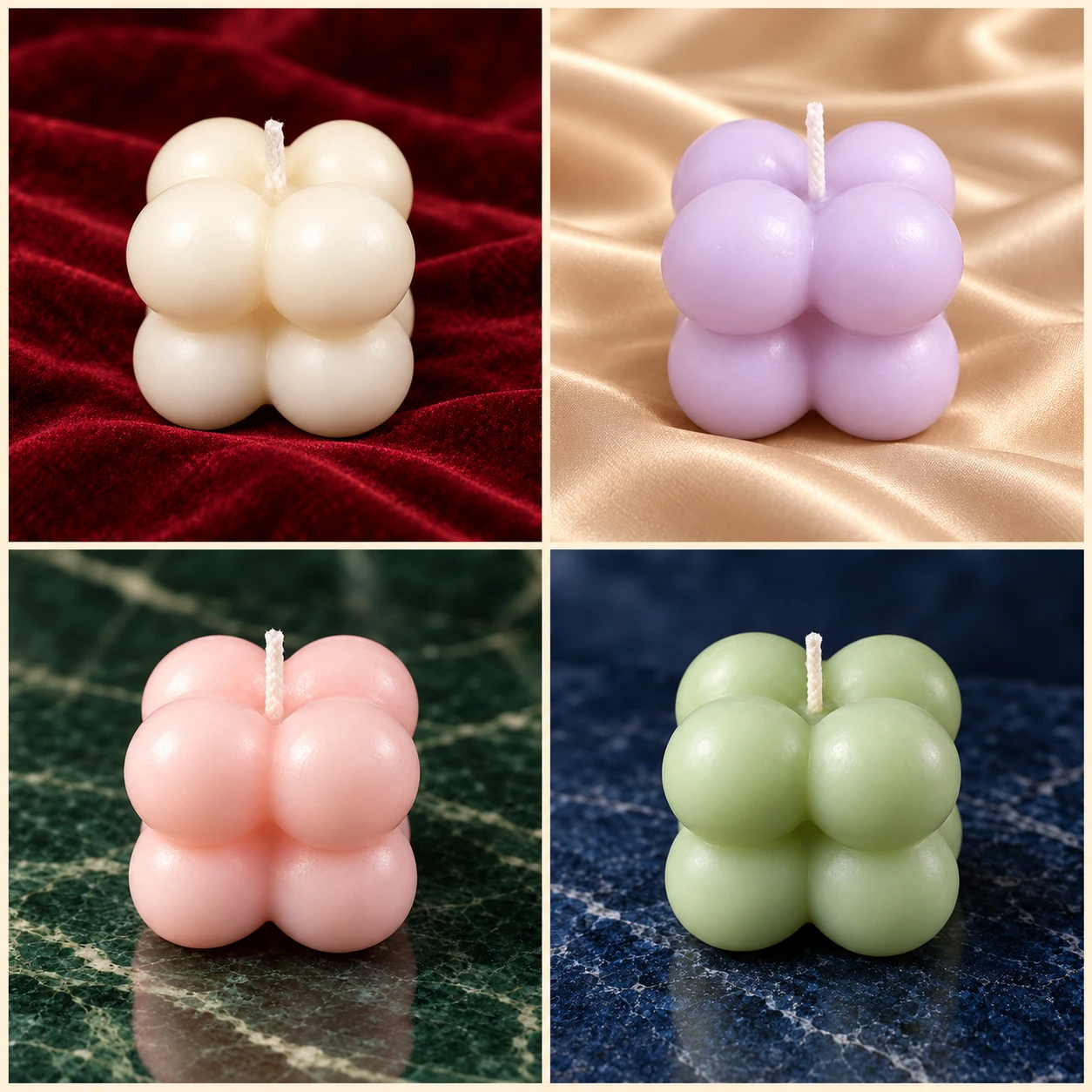Bubble Wax Candles