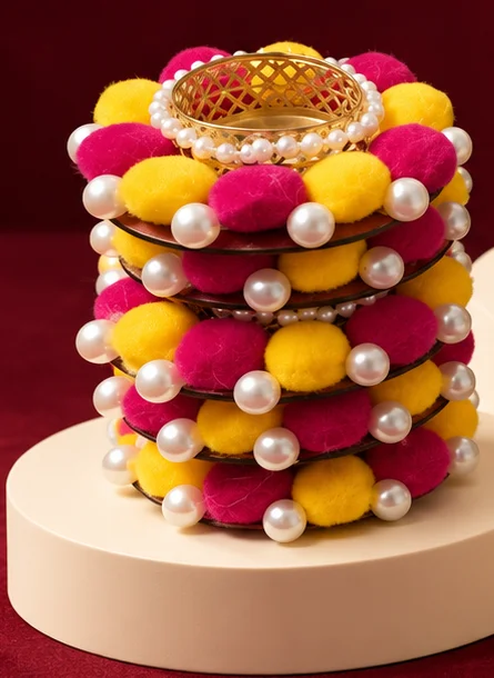 Pom-Pom Tealight Holders