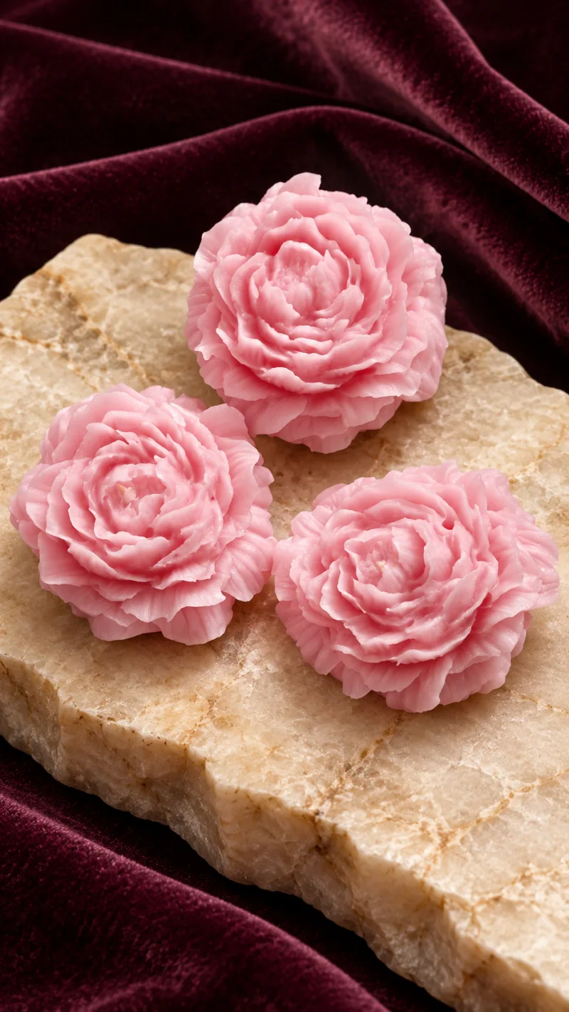 Three Pink Blooms