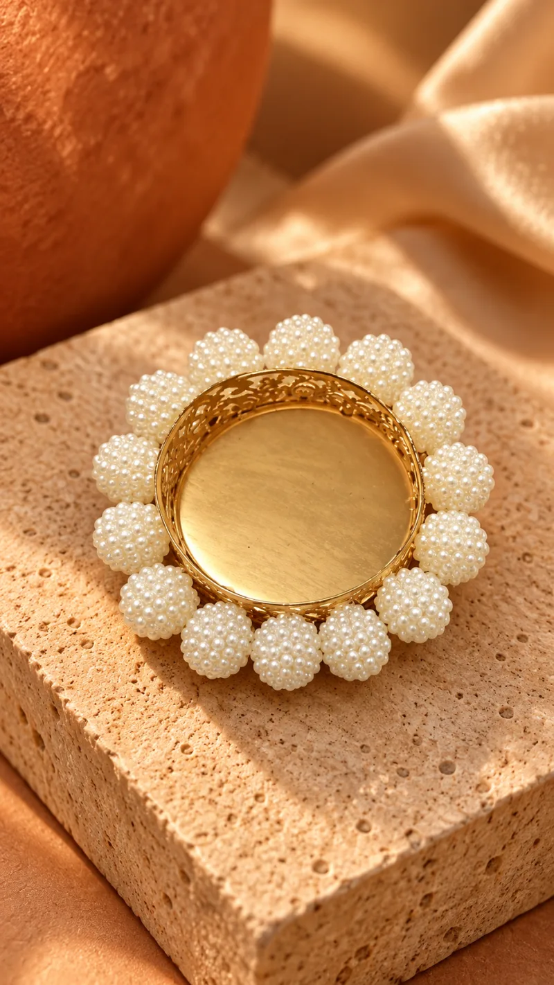 White Pearl Tealight Holders